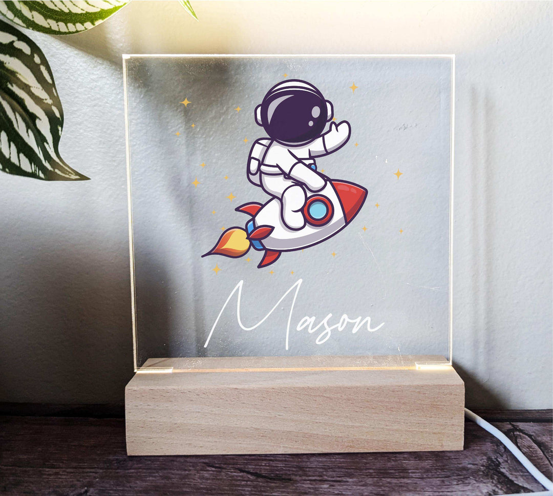 Custom Astronaut Baby Gift Acrylic Light for Kids Room