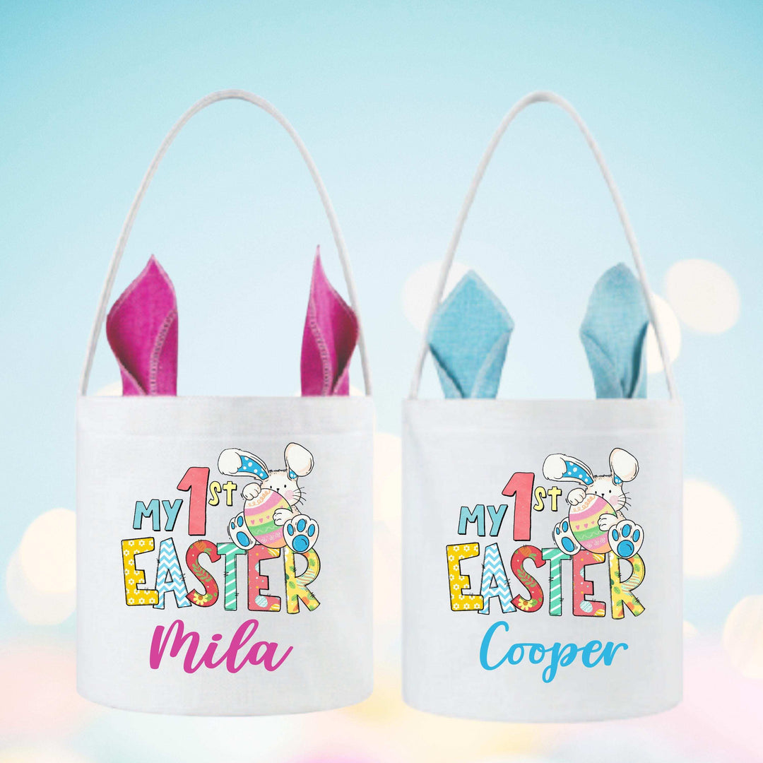 First Easter Basket Personalized Kids Easter Bags with Name