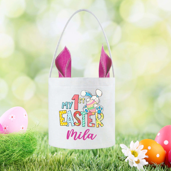 First Easter Basket Personalized Kids Easter Bags with Name