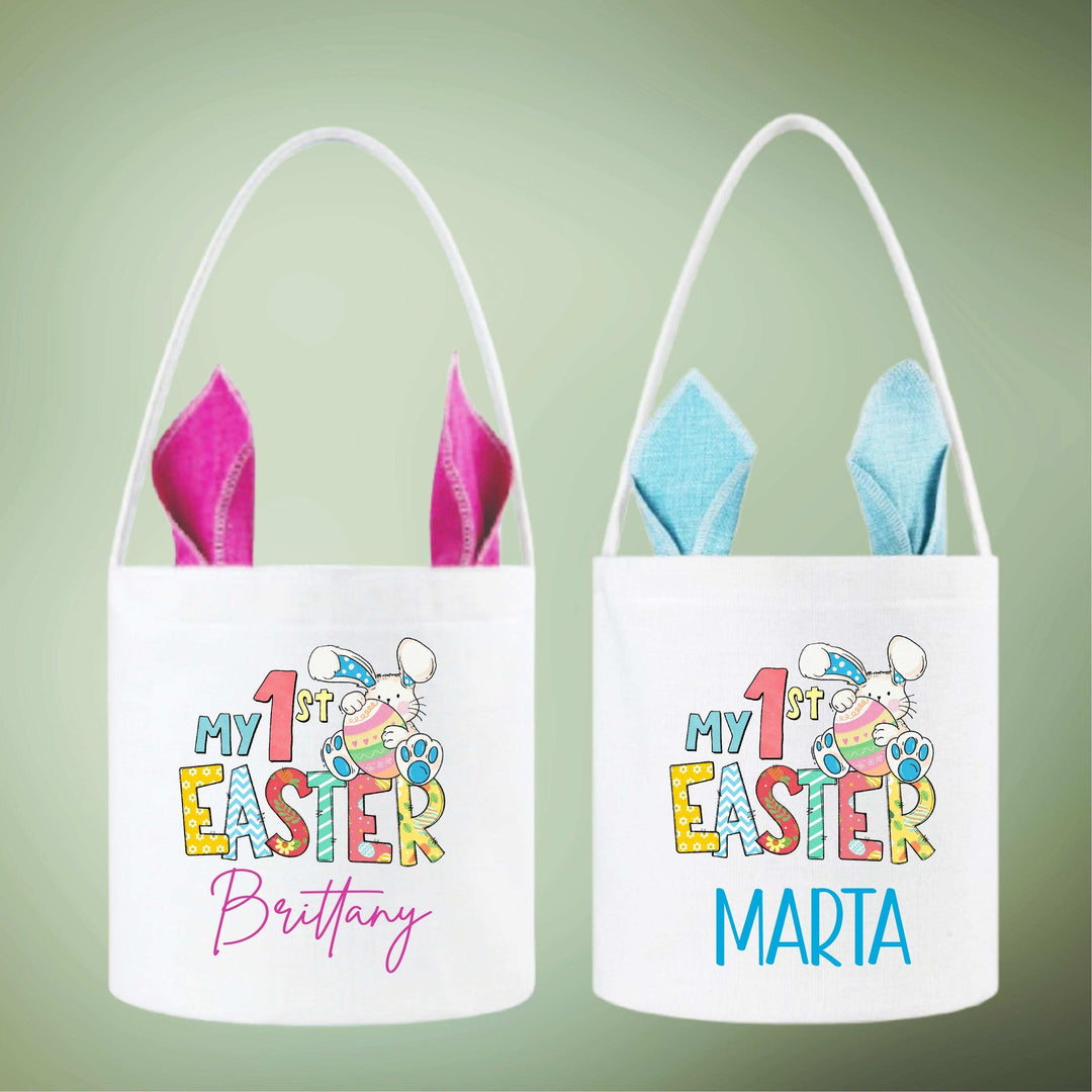 First Easter Basket Personalized Kids Easter Bags with Name