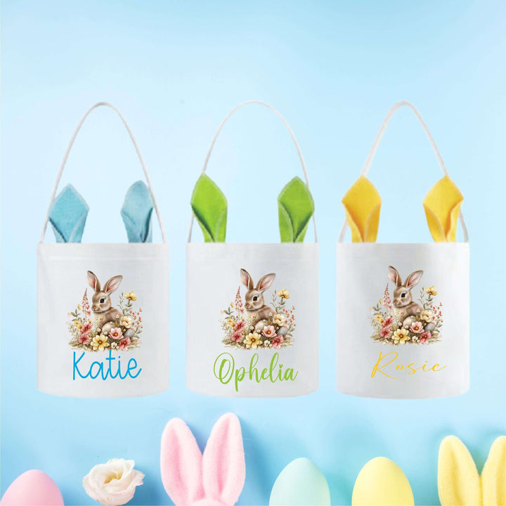 Easter Gifts For Kids Personalized Vintage Bunny Bag