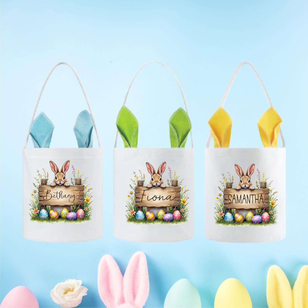 Bunny Easter Bag Personalized Gift for Kids with Name