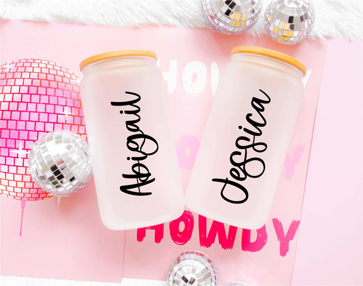 Bridesmaid Proposal Box 20oz Glass Cup Personalized Gift