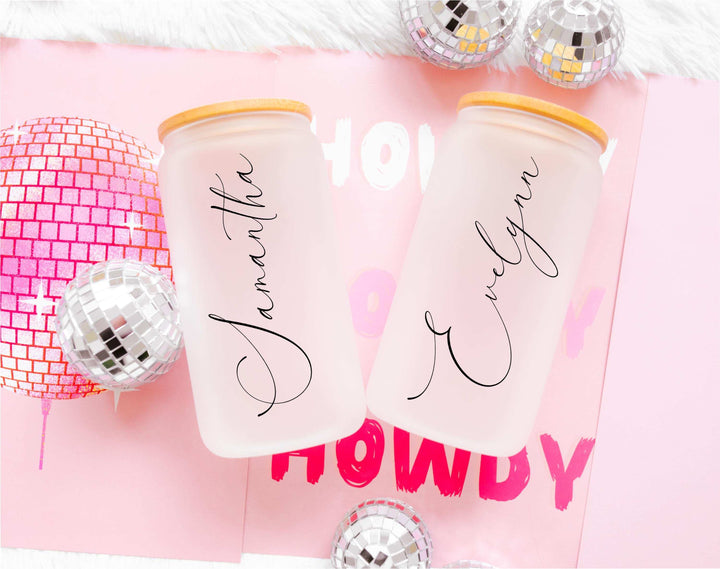 Bridesmaid Proposal Box 20oz Glass Cup Personalized Gift