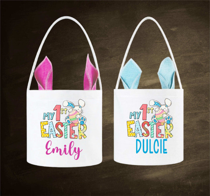 First Easter Basket Personalized Kids Easter Bags with Name