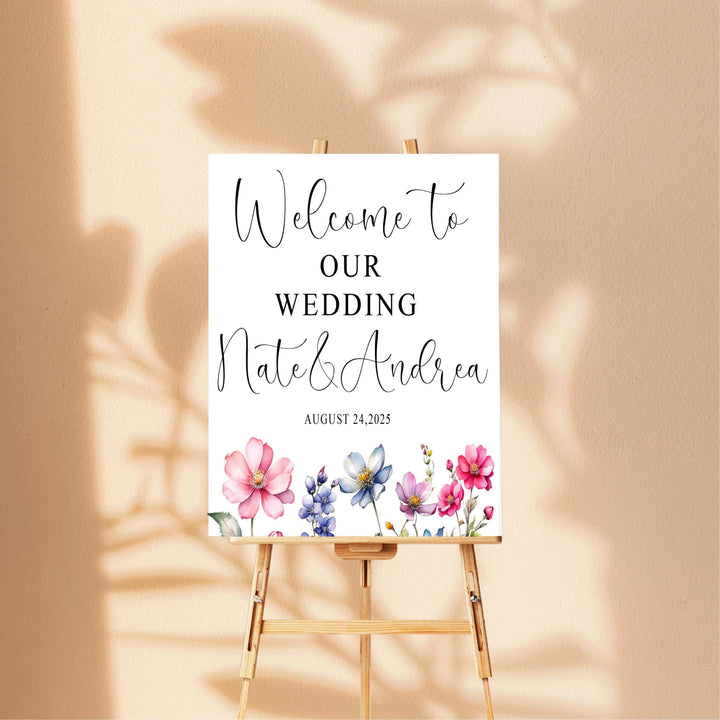 Wedding Sign Acrylic Personalized Wedding Entrance Sign