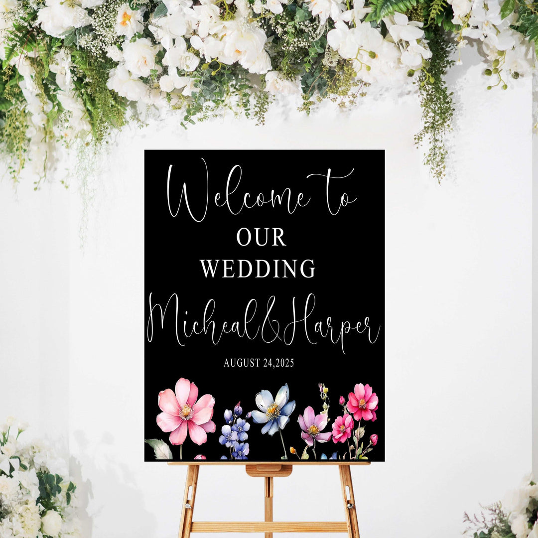 Wedding Sign Acrylic Personalized Wedding Entrance Sign
