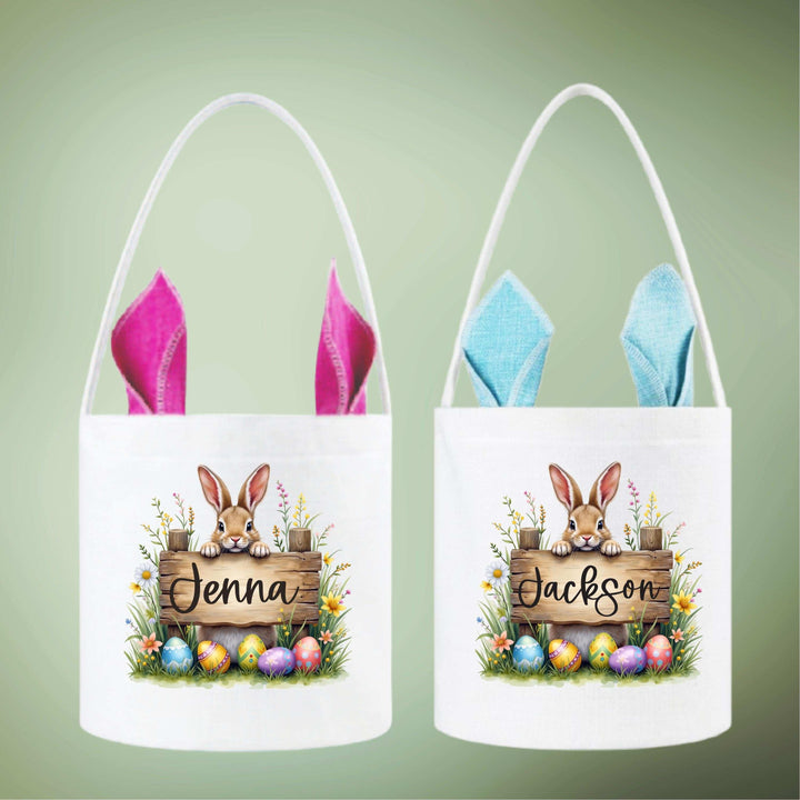 Bunny Easter Bag Personalized Gift for Kids with Name