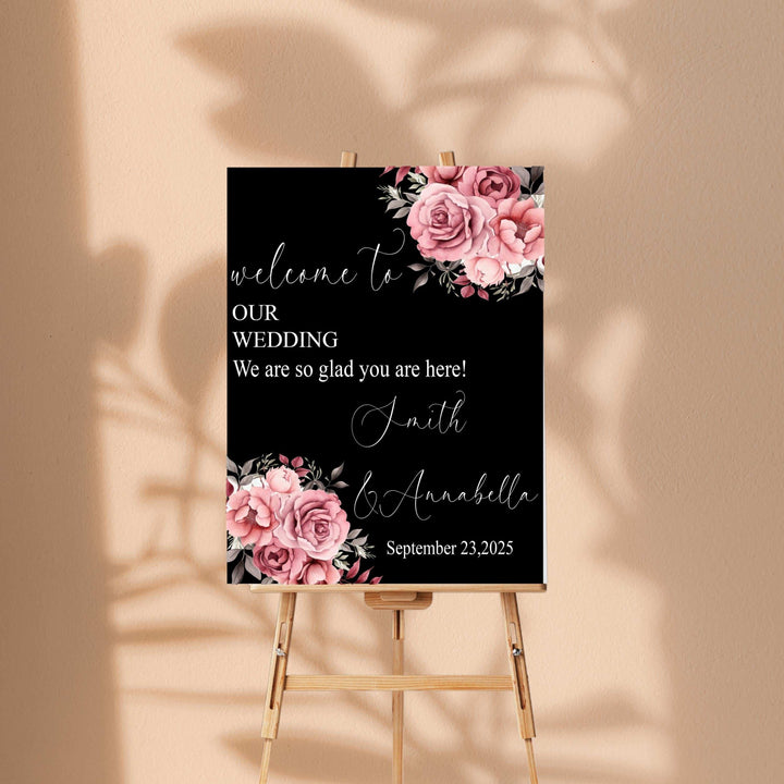 Wedding Sign Acrylic Personalized Wedding Entrance Sign
