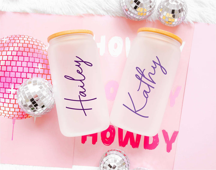 Bridesmaid Proposal Box 20oz Glass Cup Personalized Gift