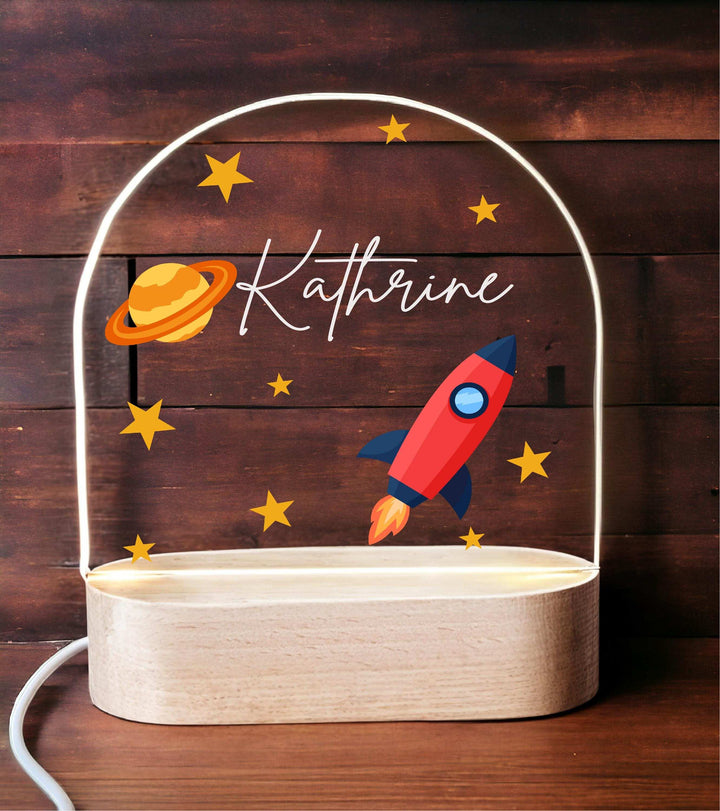 New Born Baby Boy Kids Room Decor Custom Name LED Light