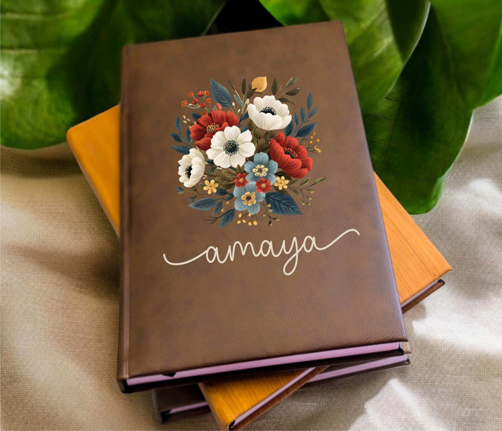 Personalized Diary Gifts Wild Flower Journal Customized