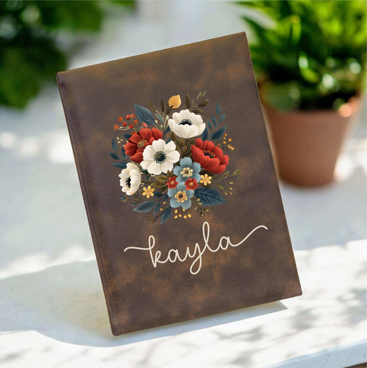 Personalized Diary Gifts Wild Flower Journal Customized