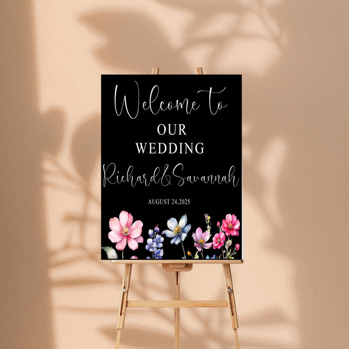 Wedding Sign Acrylic Personalized Wedding Entrance Sign