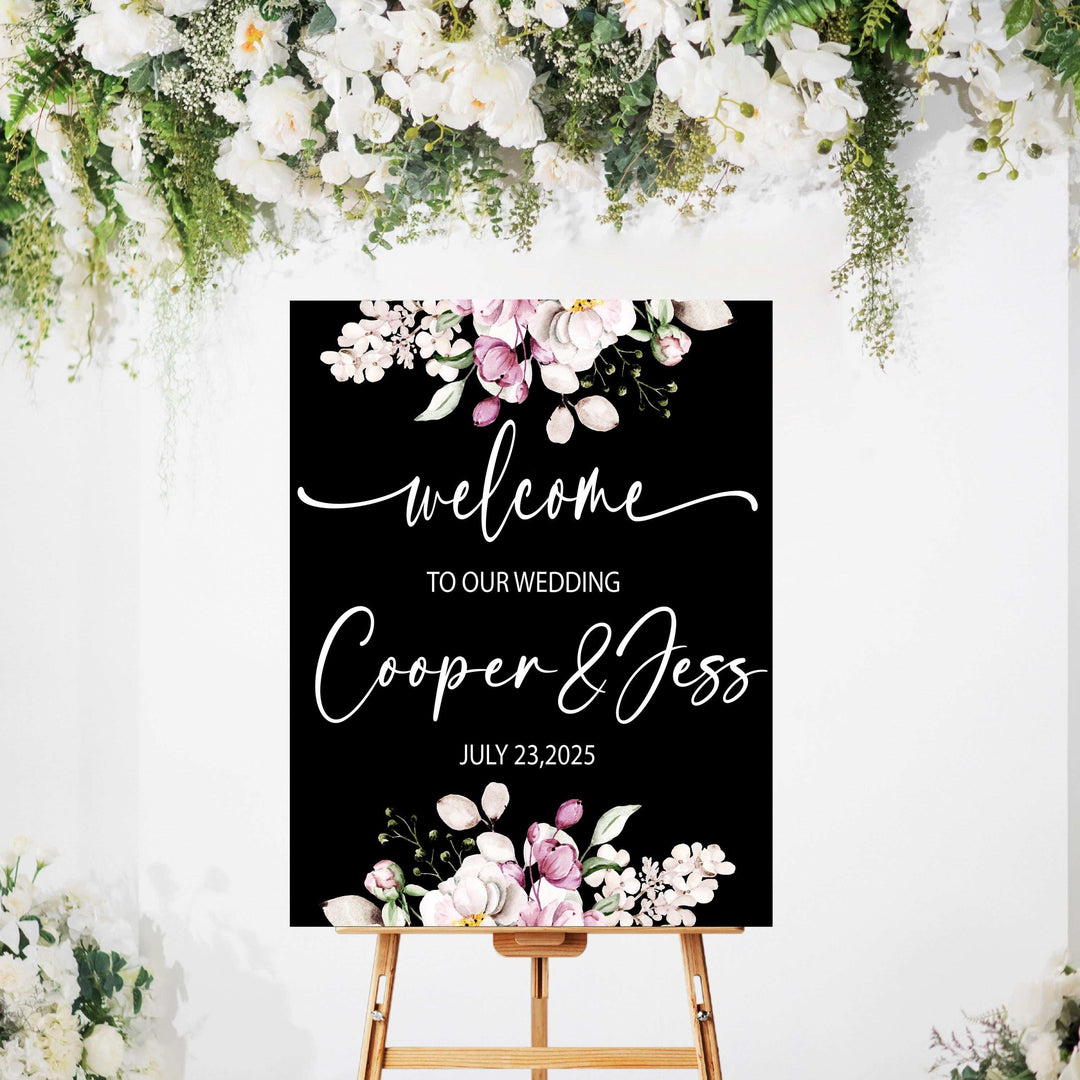 Acrylic Personalized Wedding Sign Welcome To Our Wedding Reception Sign
