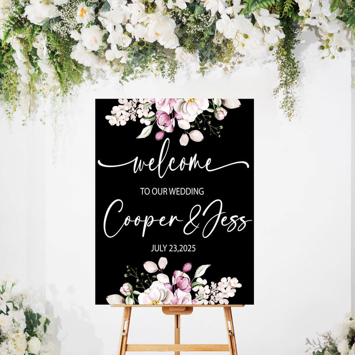 Acrylic Personalized Wedding Sign Welcome To Our Wedding Reception Sign