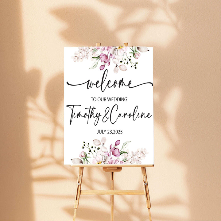 Acrylic Personalized Wedding Sign Welcome To Our Wedding Reception Sign