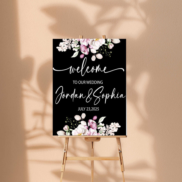 Acrylic Personalized Wedding Sign Welcome To Our Wedding Reception Sign