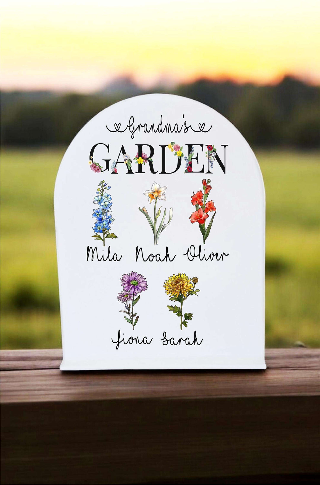 Mothers Day Gift for Mom Personalized Birth Month Flower