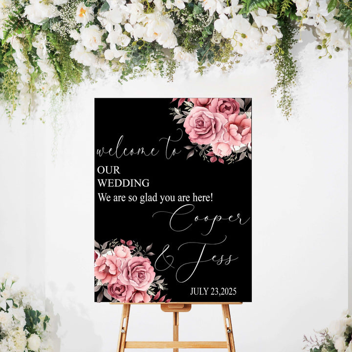 Wedding Sign Acrylic Personalized Wedding Entrance Sign