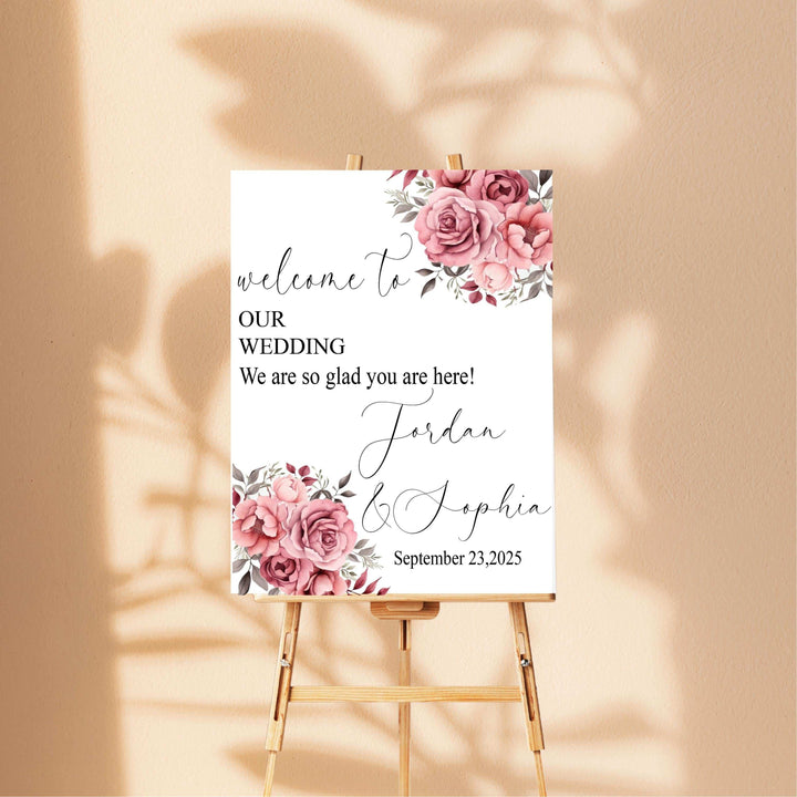 Wedding Sign Acrylic Personalized Wedding Entrance Sign