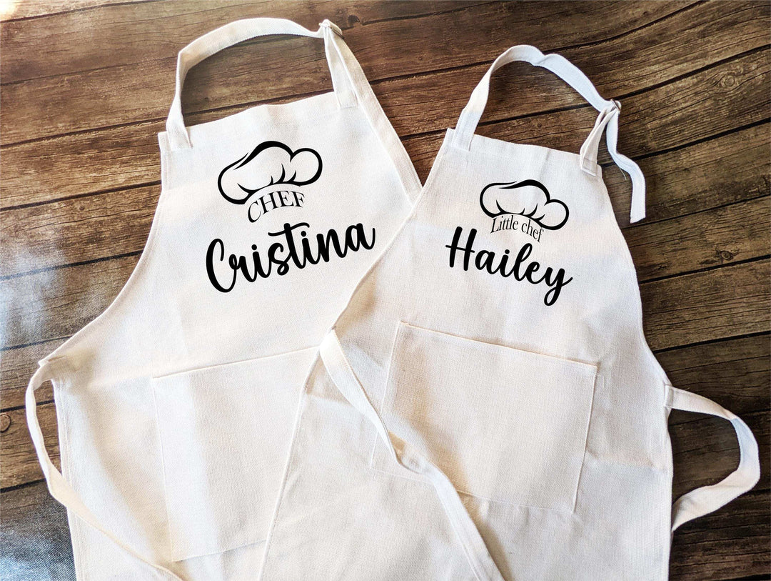Little Chef Baking Apron for Baker Kid with Name
