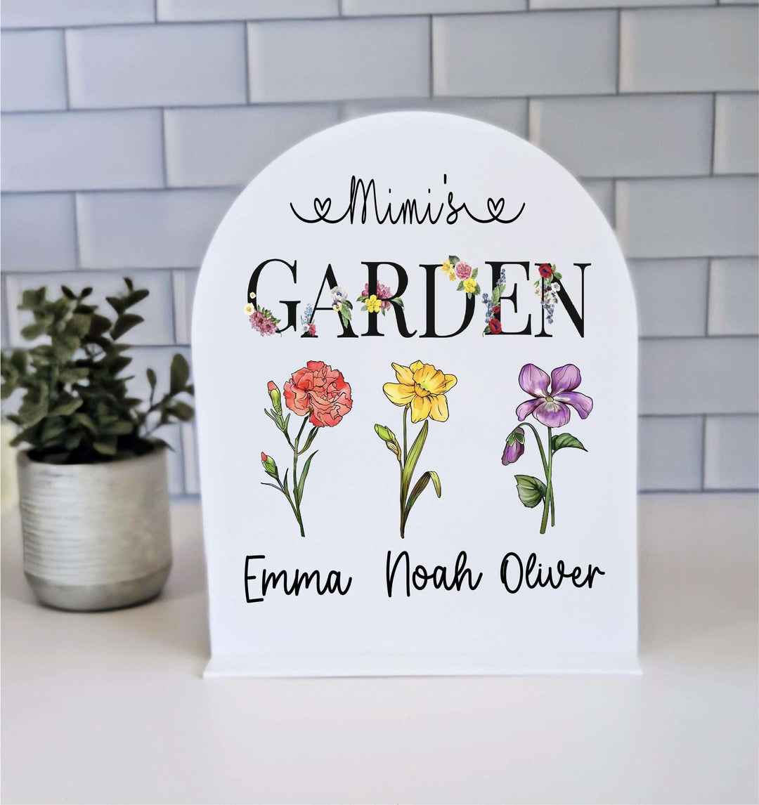Mothers Day Gift for Mom Personalized Birth Month Flower