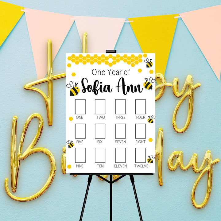 Sweet One Strawberry Theme First Birthday Acrylic Photo Board