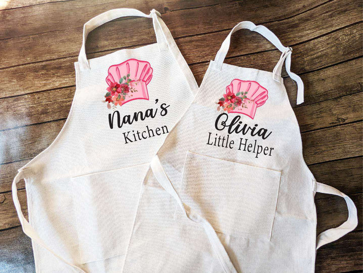 Kitchen Chef Apron Kids Little Chef Baking Apron Matching