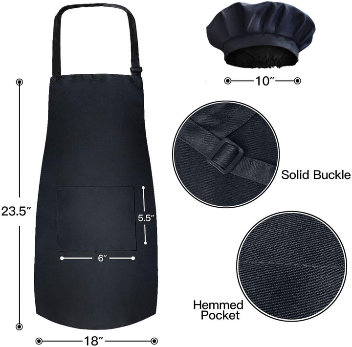 Personalized Apron Gift For Kids Custom Text Chef Hat