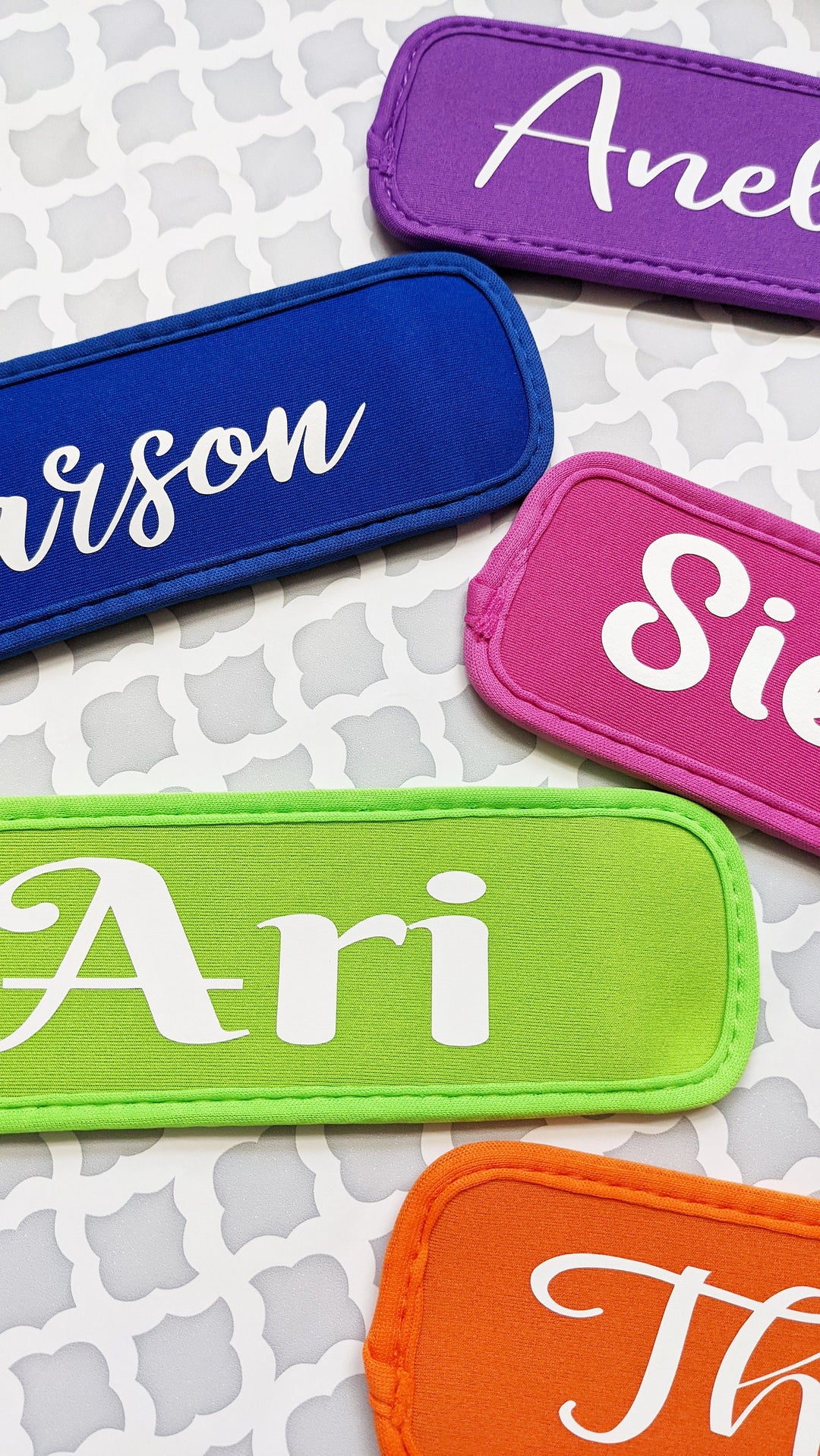 Personalized Popsicle holder ,&nbsp;popsicle freezer holder with name, neoprene popsicle holder