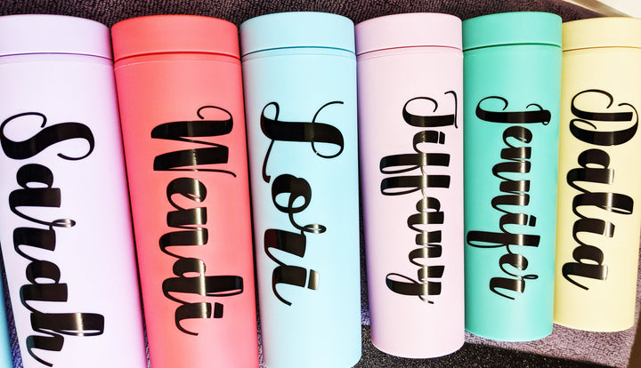 Personalized Tumbler Tumbler With Lid and Straw Custom name tumbler bridesmaid gift&nbsp;Bachelorette party favor Teacher Gift Skinny Tumbler