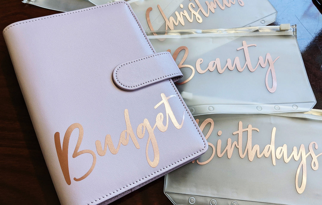 Budget binder with Zipper cash envelopes A6 Budget Binder Personalized budget binder Savings Custom Budget Planner Savings wallet