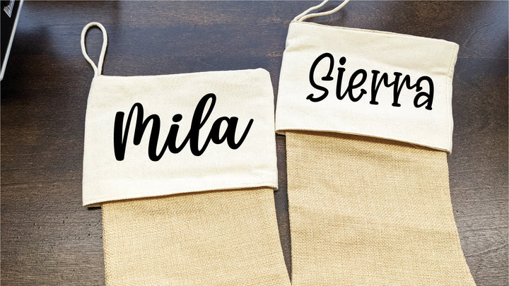 Personalized Christmas Family Stocking with Name