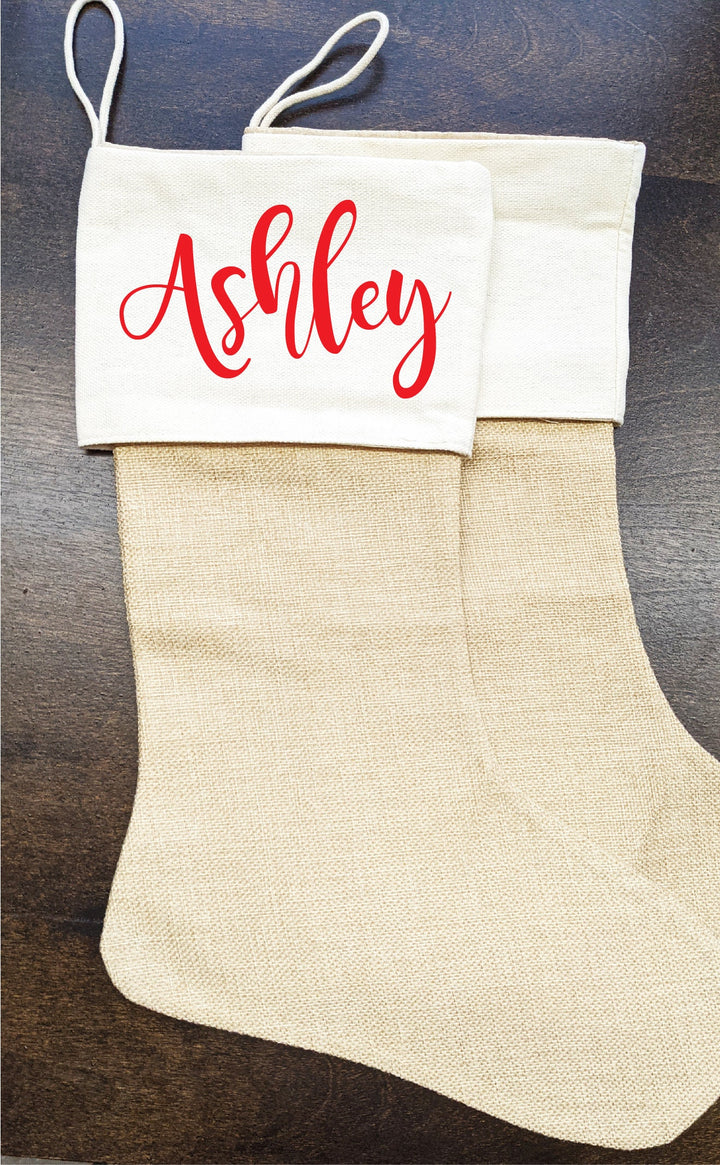 Personalized Christmas Family Stocking with Name