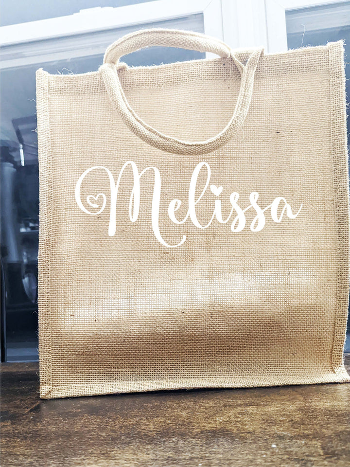 Bridesmaid gift burlap bags | Personalized Bridesmaid Beach Bag | Custom Burlap Tote Bag | Bridesmaid Proposal Jute Gift bags