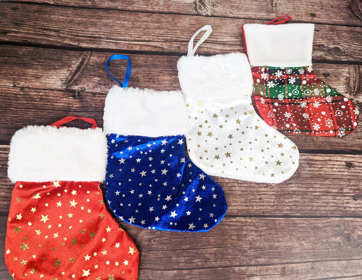 Personalized Dog Christmas Stockings with Paw Bone Mini Pet Stockings