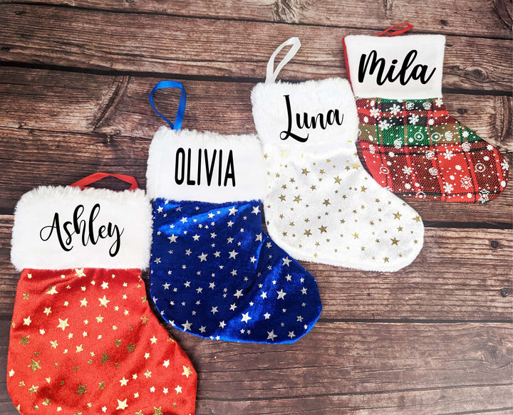 Personalized&nbsp;Christmas Stockings Small/Mini with name | Custom Name Family Kids Christmas stockings