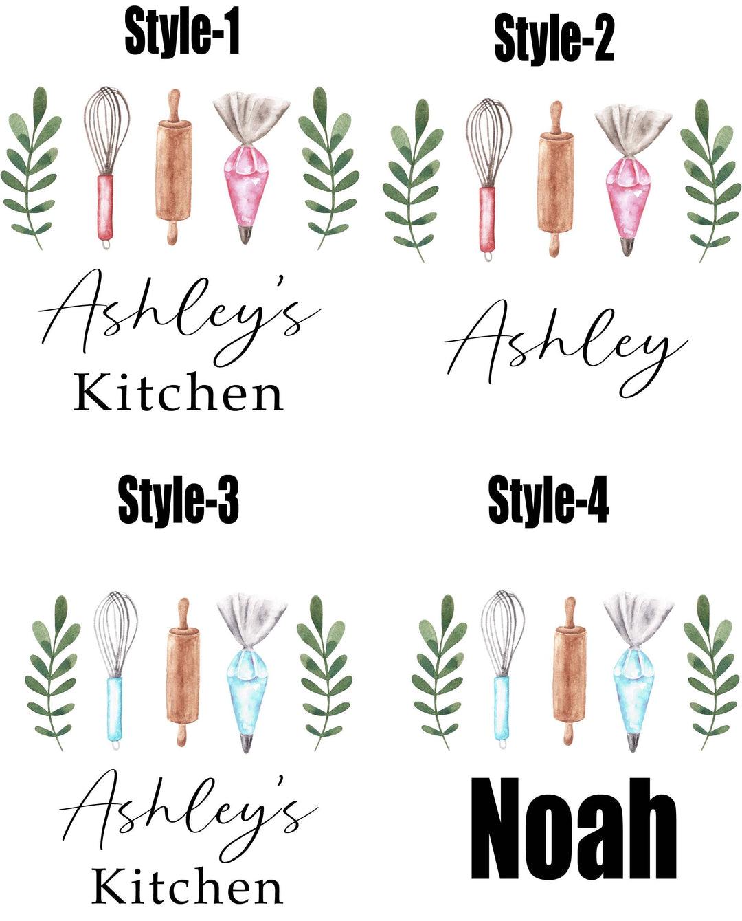 Personalized Mommy & Me Matching Aprons – Family Cooking Set