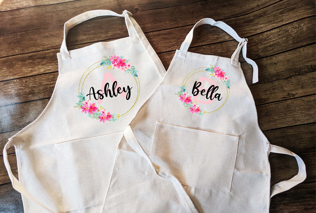 Personalized Aprons for Women Kids Birthday Apron Gift