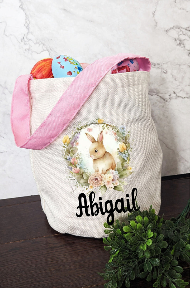 Personalized Easter basket kids | Easter bag for girls | Easter Basket for boys | Custom Name Easter basket for egg hunt | Baby First Easter