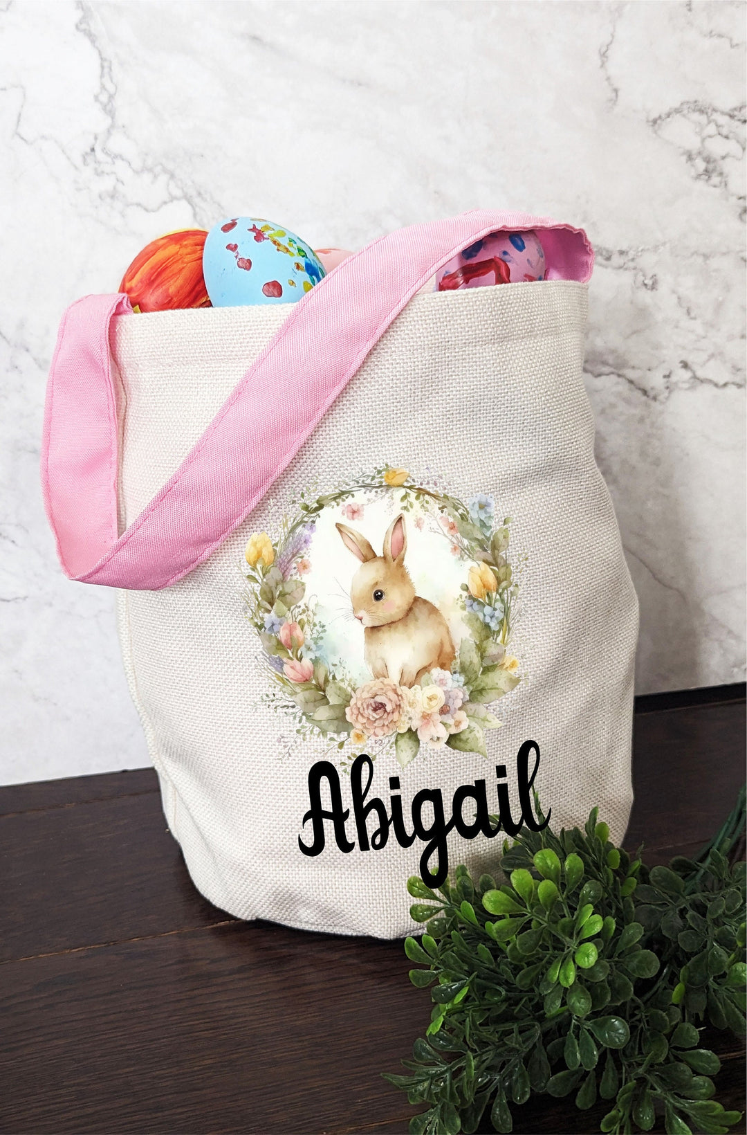 Personalized Easter Basket Kids Custom Name Baby First Easter