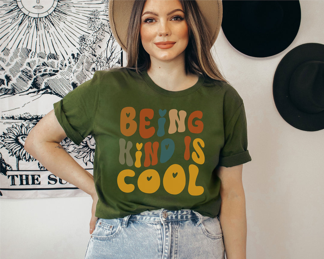 Being kind is cool t shirt ,Kindness shirt ,Retro Be kind Shirt, Inspirational kindness shirt, Retro being kind tee, Teacher kindness shirt