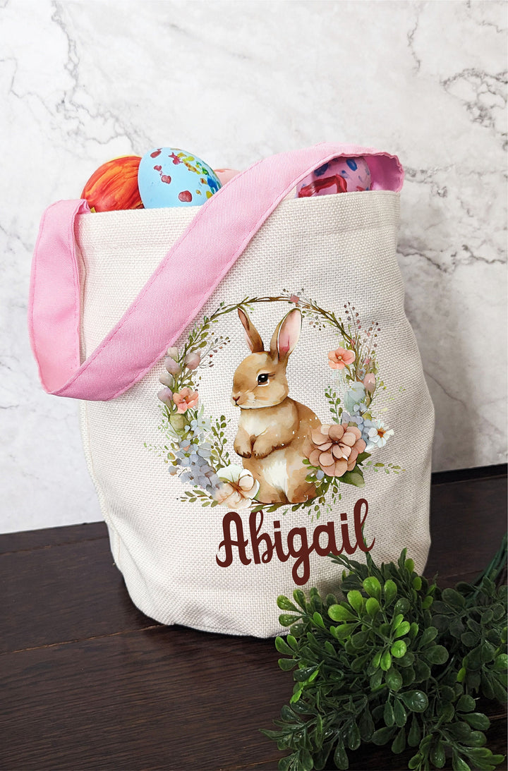 Personalized Easter basket kids | Easter bag for girls | Easter Basket for boys | Custom Name Easter basket for egg hunt | Baby First Easter