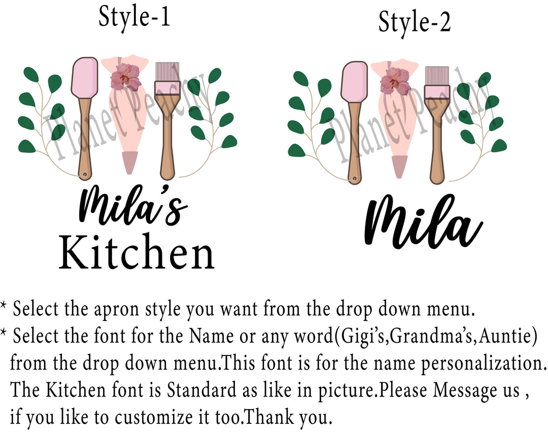Personalized Kids & Adults Apron, Gift Set