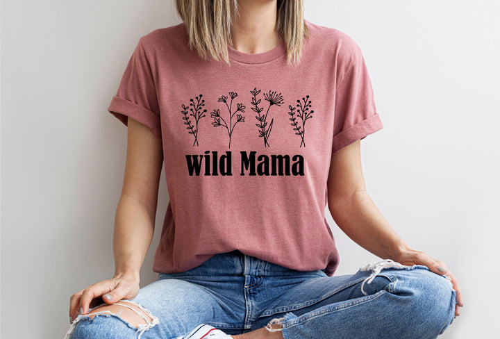 Wild&nbsp;Mama shirt wild flower shirt gift for mama Retro shirt vintage mama shirt smiley retro style mama t shirt New mama gift shirt mom gift