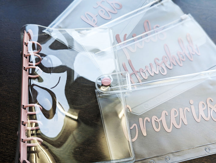 Budget binder a6 with envelopes Cash stuffing planner A6 Personalized Savings binder&nbsp;money stuffing planner Budget Organizer plastic binder