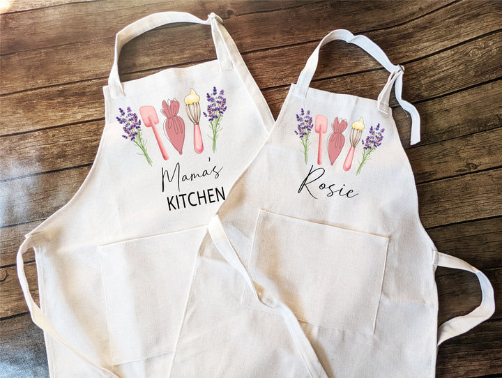 Personalized Kitchen Apron for Kids Adult with Pocket