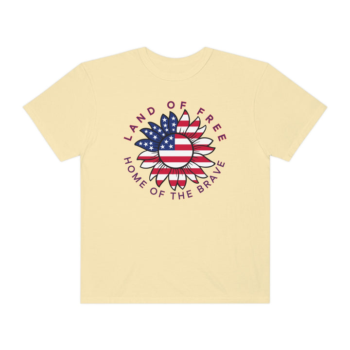 Land of free USA Flag Sunflower Independence day Patriotic shirt&nbsp;Freedom shirt 4 th of July shirt Memorial day shirt Gift For American