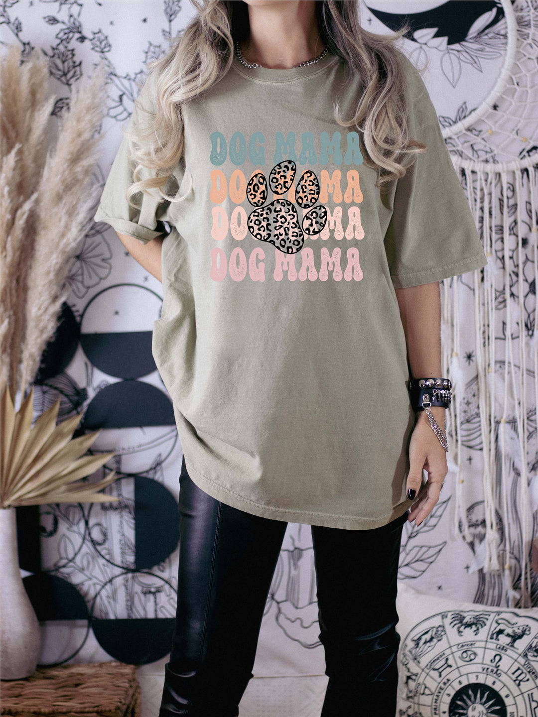 Retro Dog Mama Comfort Colors&#174;&nbsp;Shirt&nbsp;New dog mama Gift shirt Pet mama gift for dog mama New&nbsp;pet mom gift shirts Cute dog Mama tee